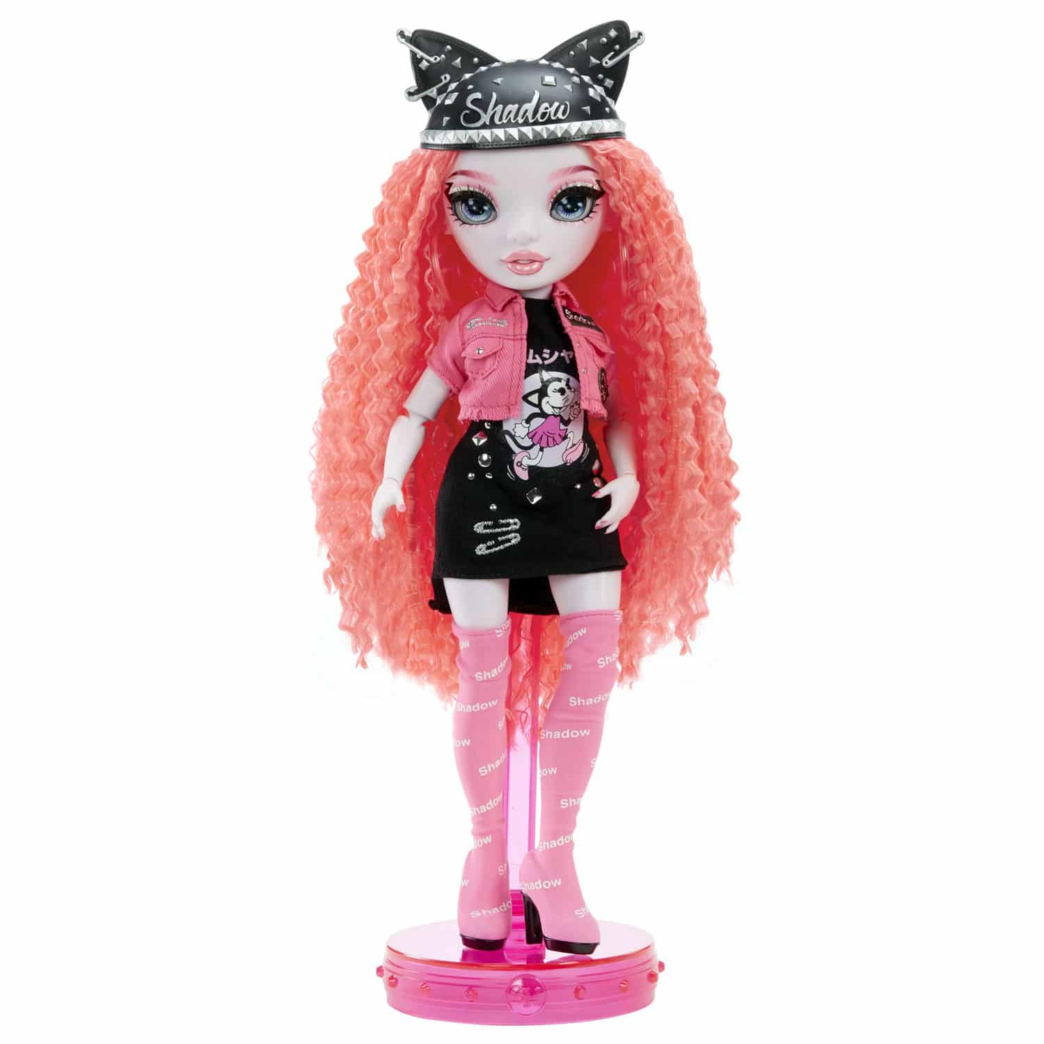 Rainbow Vision Shadow High Neon Shadow-Mara Pinkett (Neon Pink) Fashion Doll. 2 Designer Outfits Mix & Match Rock Band Accessories PLAYSET, Great Gift for Kids 6-12 Years Old & Collectors - Image 4