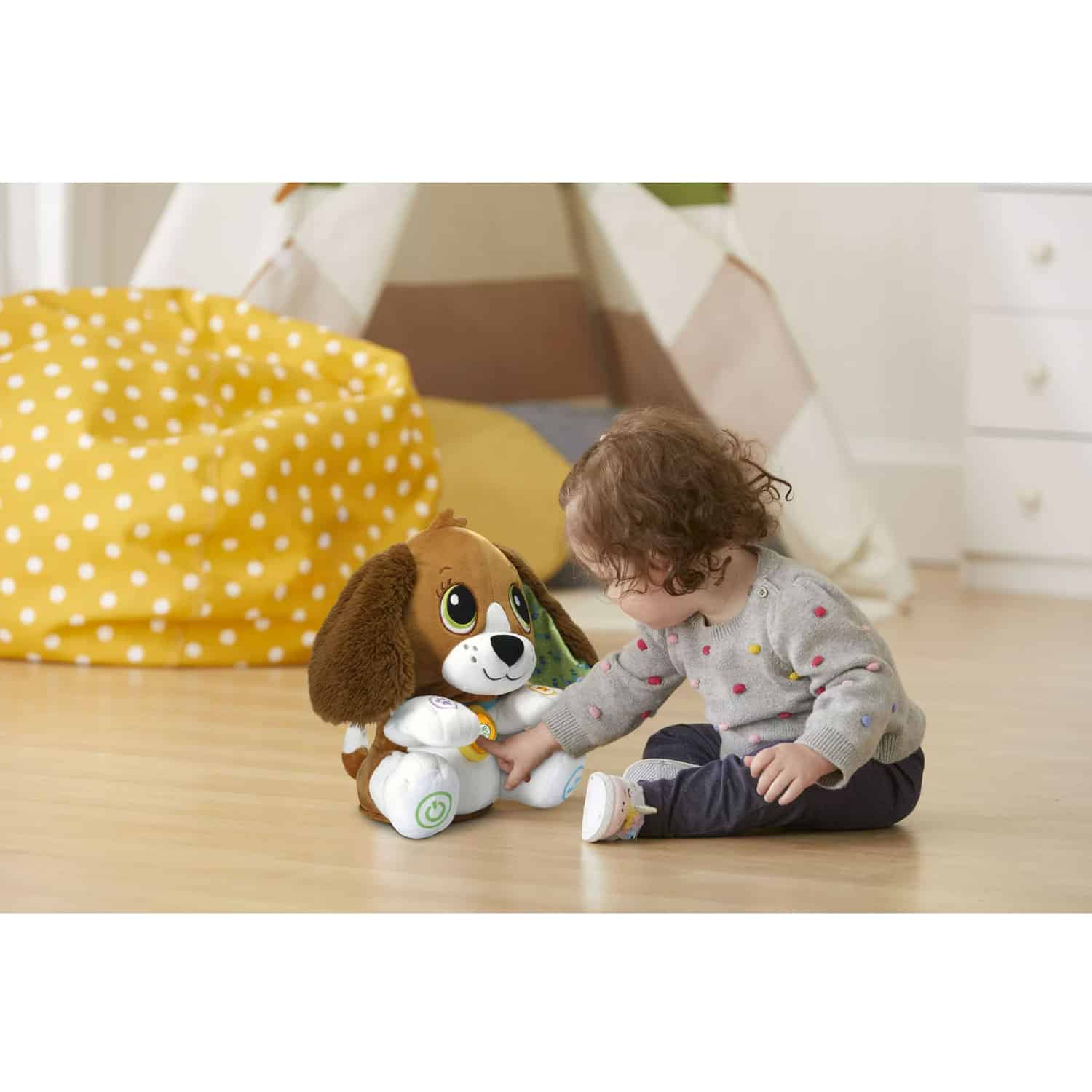 LeapFrog Speak and Learn Puppy, Plush Dog with Talk-Back Feature - Image 4