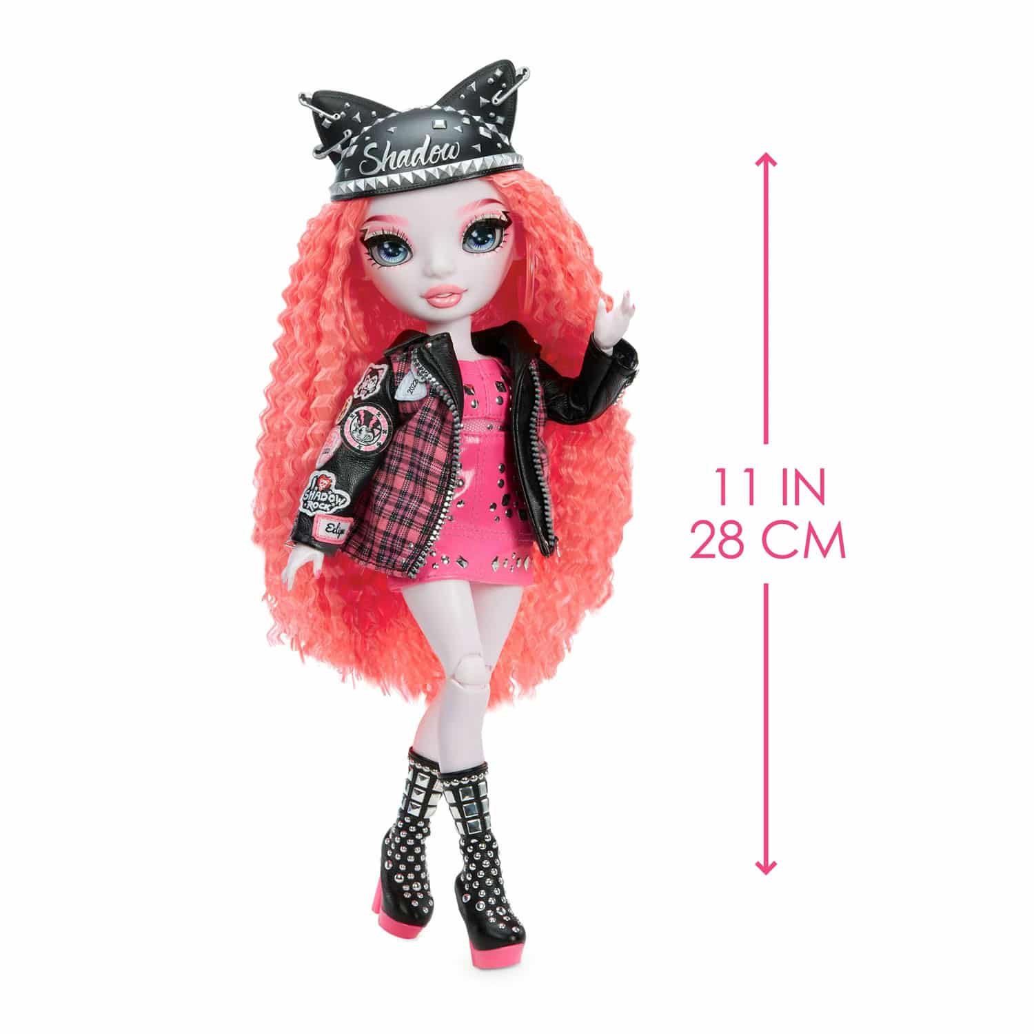 Rainbow Vision Shadow High Neon Shadow-Mara Pinkett (Neon Pink) Fashion Doll. 2 Designer Outfits Mix & Match Rock Band Accessories PLAYSET, Great Gift for Kids 6-12 Years Old & Collectors - Image 3